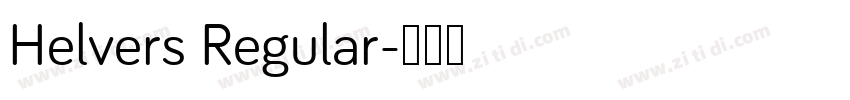 Helvers Regular字体转换